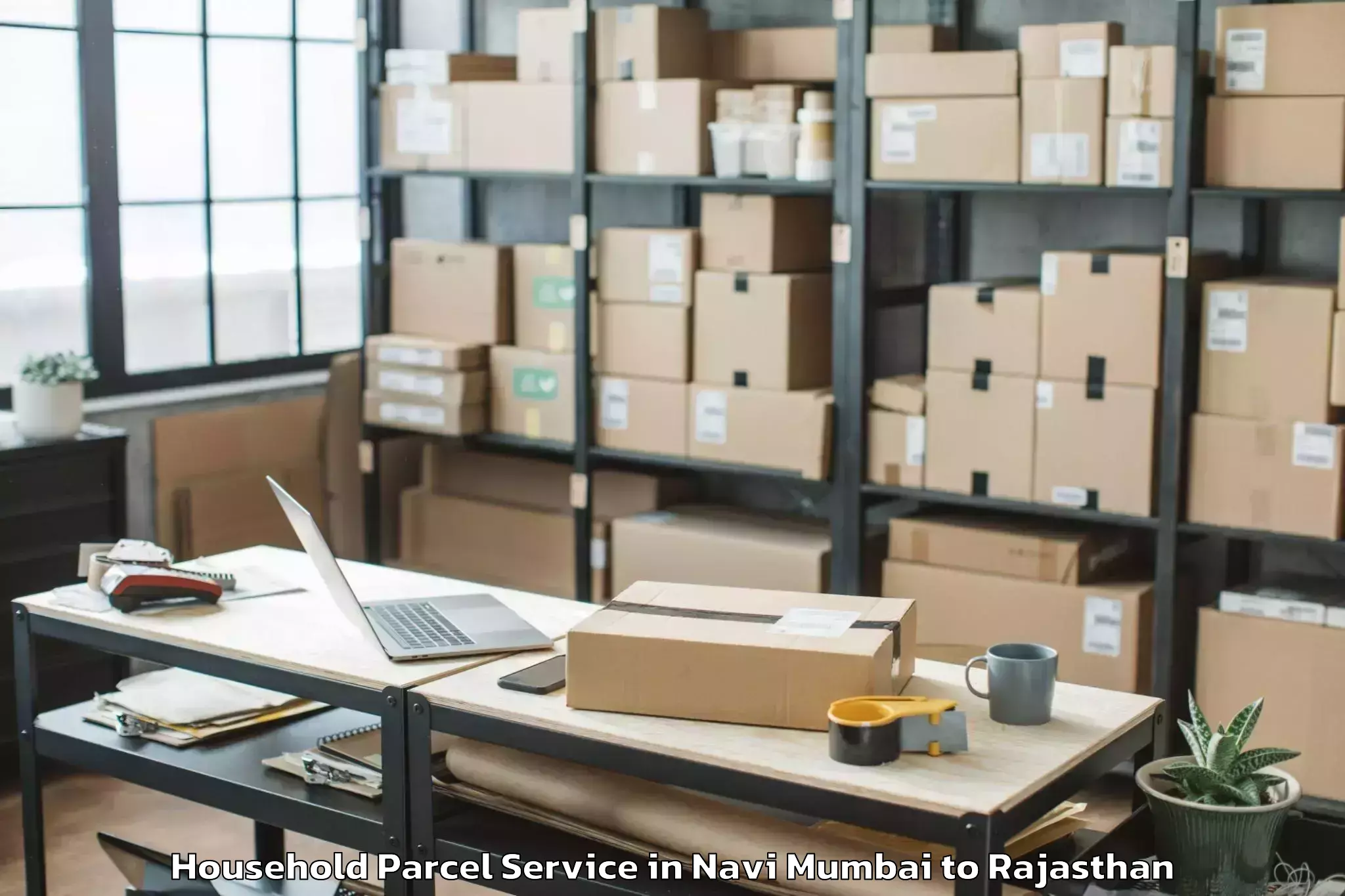 Reliable Navi Mumbai to Indergarh Household Parcel